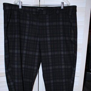 NWT Liverpool Los Angeles Kelsey Knit Trouser Super Stretch Gray Black Plaid
